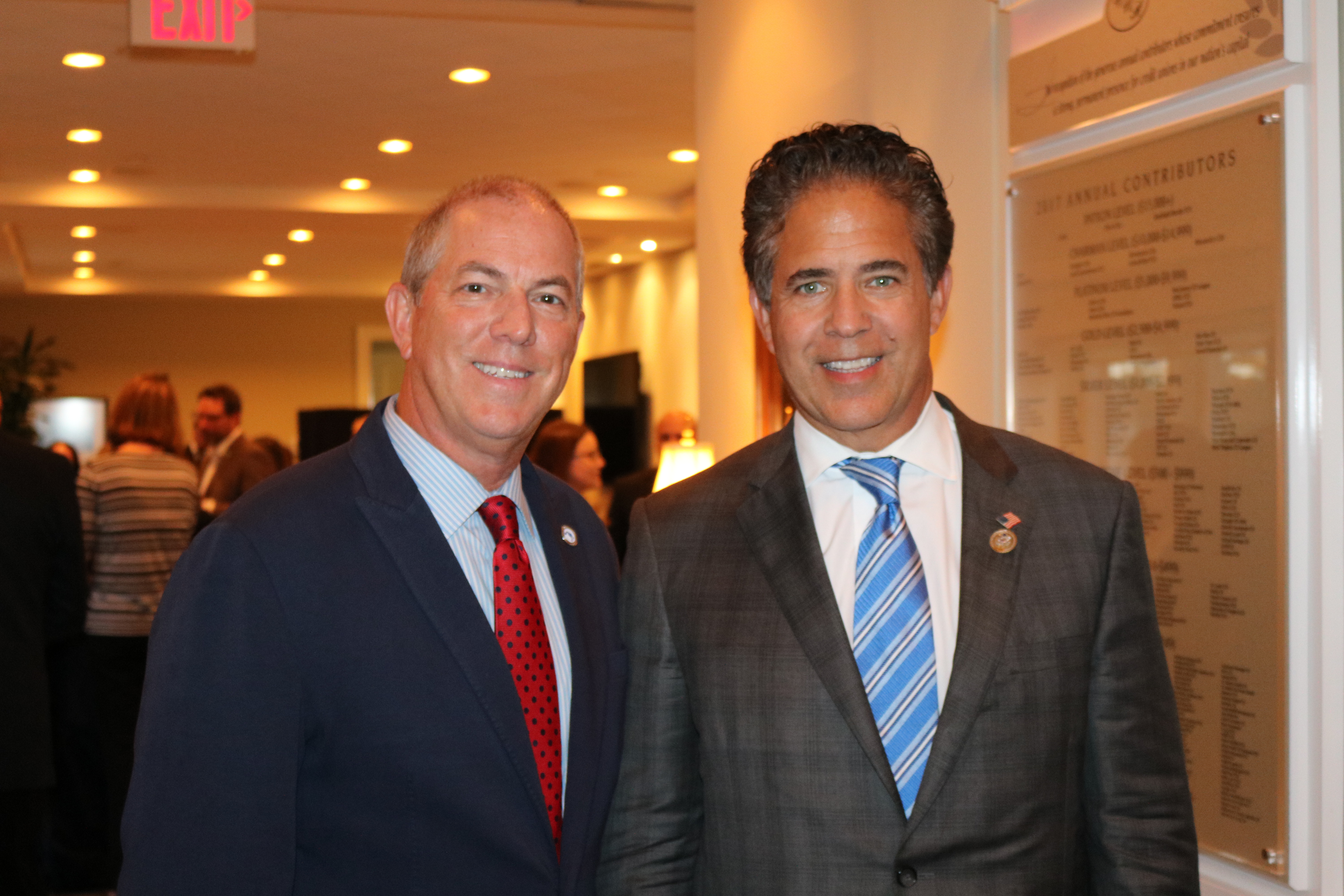 Dave Adams with Mike Bishop